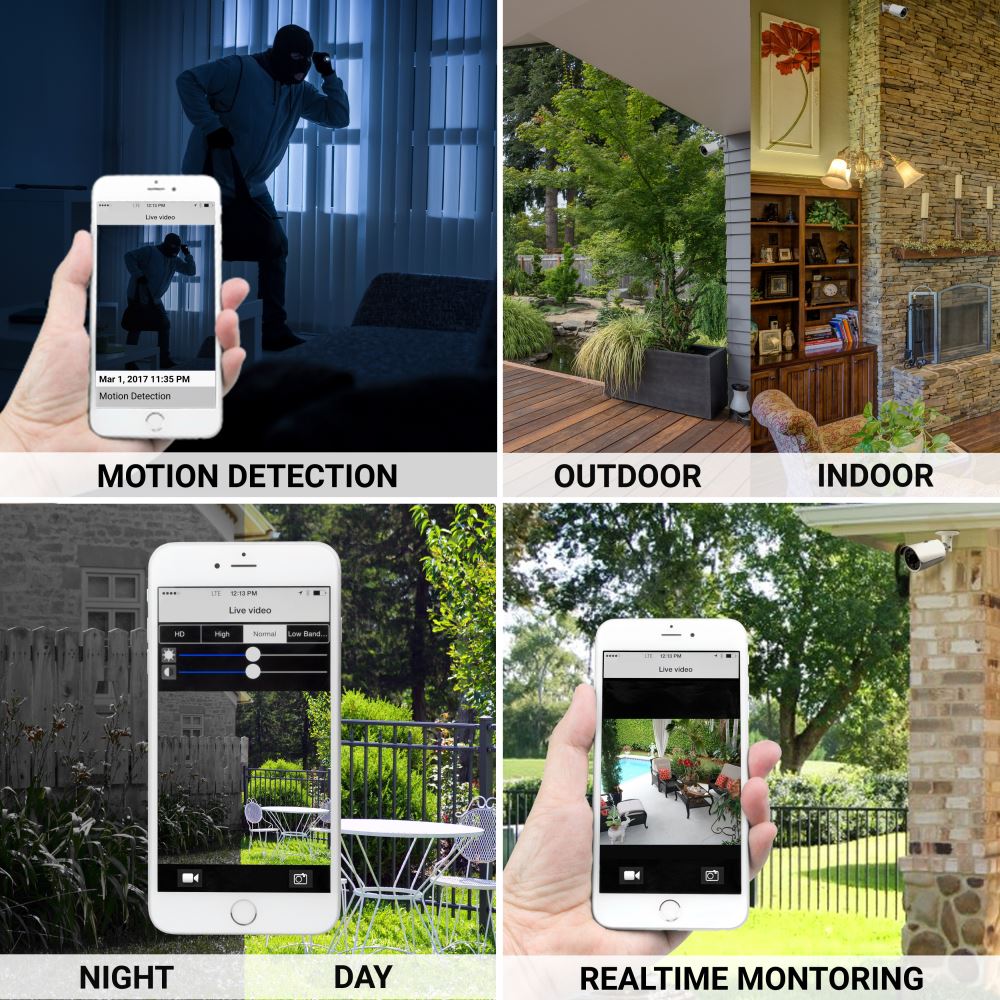 10.1 Inch Screen Wireless Security camera system CCTV NVR surveillance