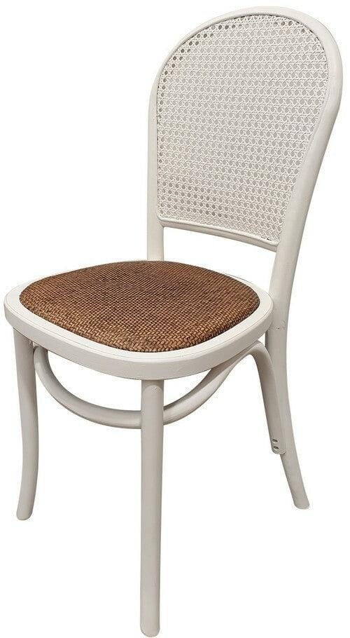 Oak Dining Chair- Antique White at online8 furniture store Auckland