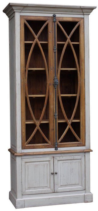 Old Pine Display Cabinet | Bookcase at online8 furniture store Auckland