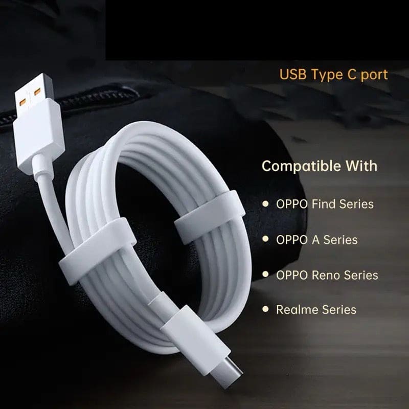 Charger Cable for Oppo Phone - 1m (White)
