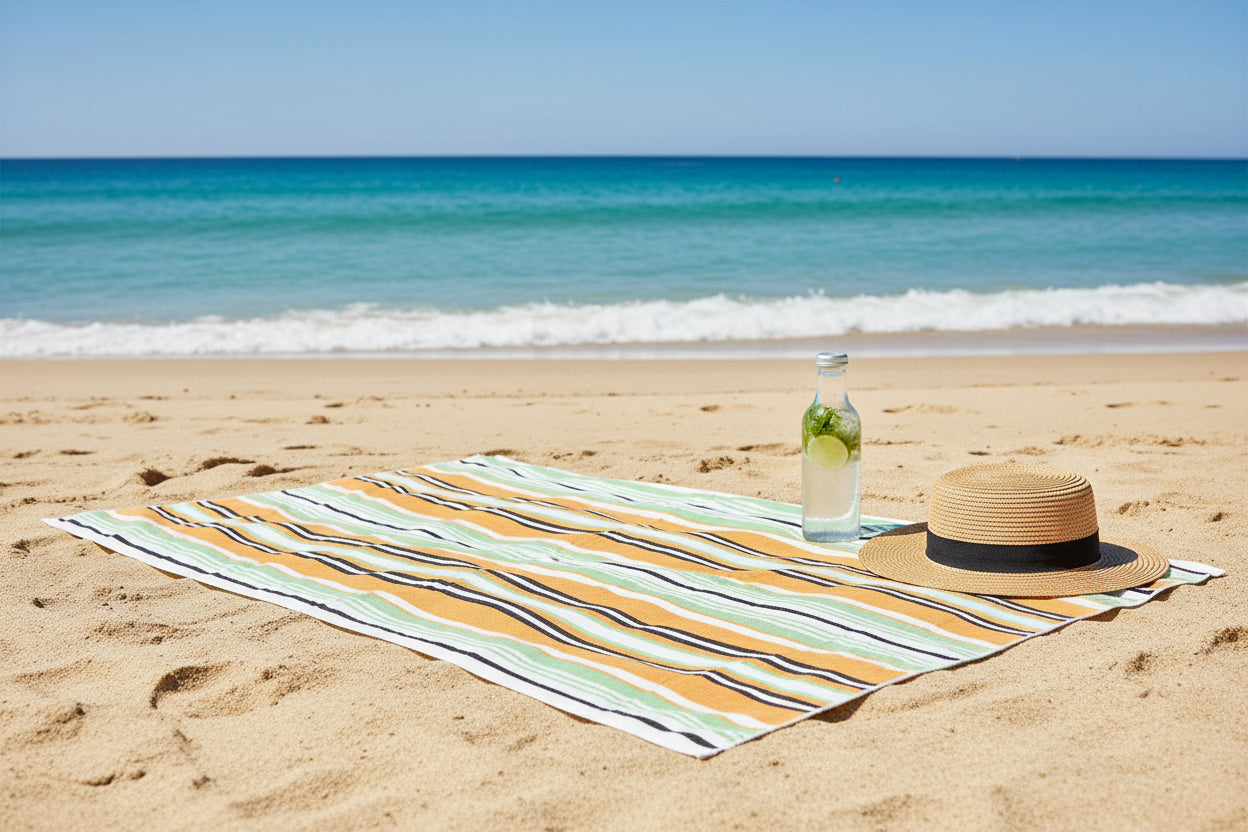Frankly Cotton Quick Dry Sandless Beach Towels 6 Colour Options 100x180cm