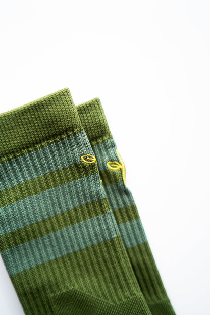 Organic Cotton Luxe Crew Sock - Forest