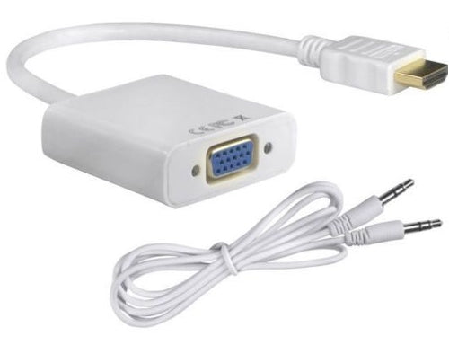 HDMI to VGA Cable Adapter with Audio Cable