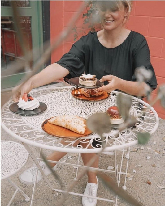 Online8 Outdoor Café Set - Antique White Outdoor Furniture