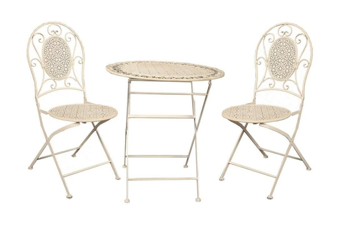 Online8 Outdoor Café Set - Antique White Outdoor Furniture