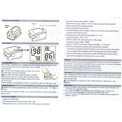 Oximeter – Finger Clip With Digital LED Display