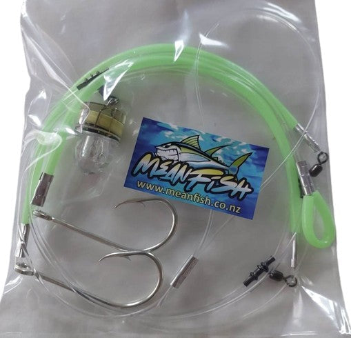 MeanFish Hapuka Rig 14/0 – Heavy Duty Deep Drop Grouper Rig with Light 310lb Trace 2 Hook