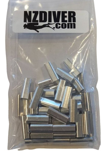 Aluminum Sleeves 2.3mm Crimp  PKT 50