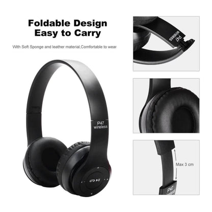 P47 Wireless Headphones with Mic