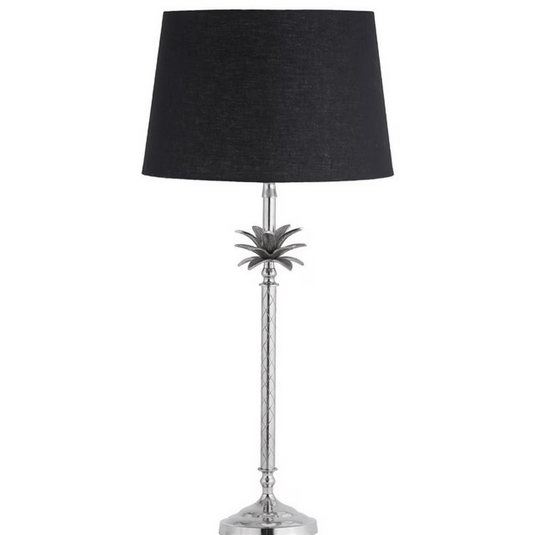 Palm Table Lamp with Linen Shade at online8 furniture store Auckland