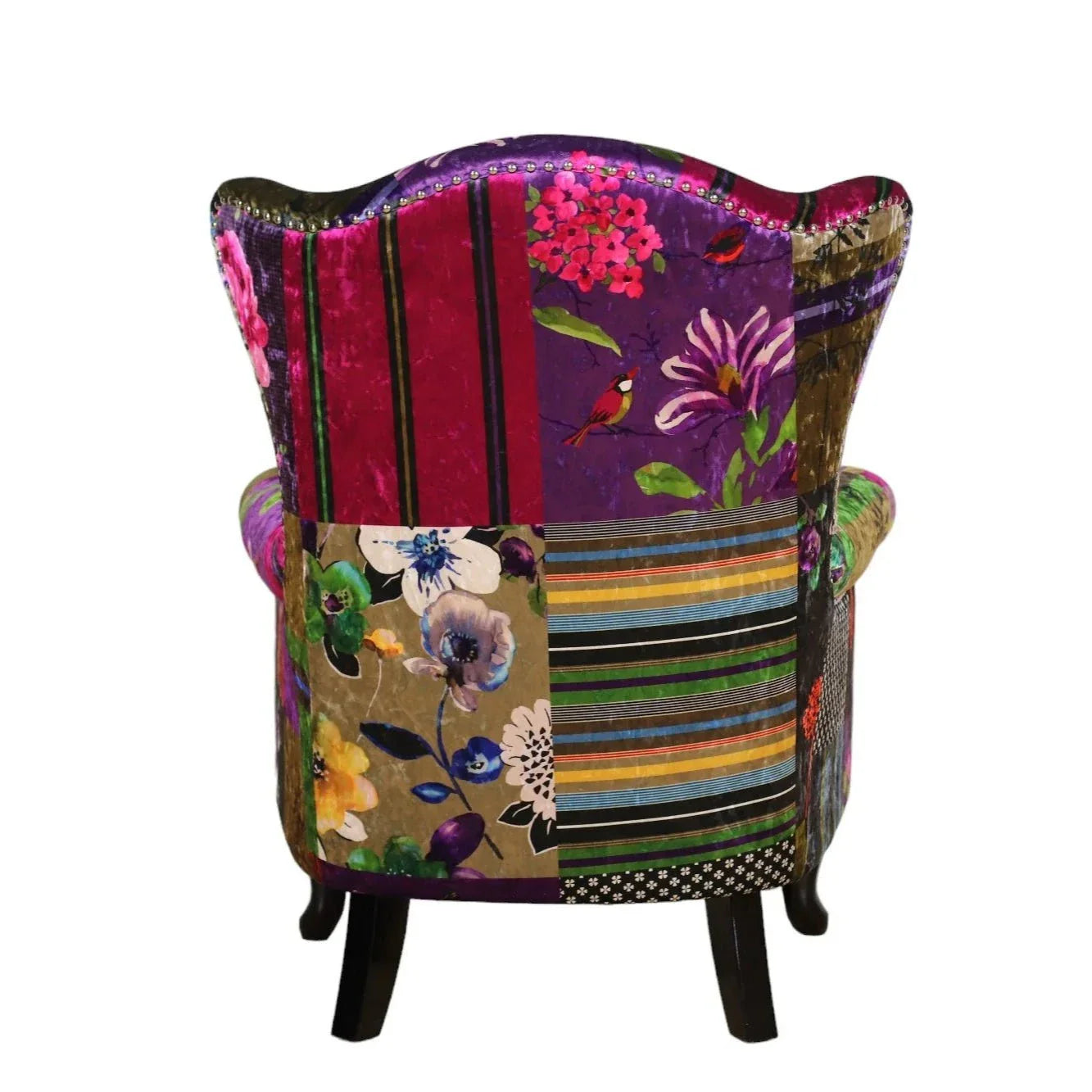 Paltrona Patchwork Wingback Armchair at online8 furniture store Auckland