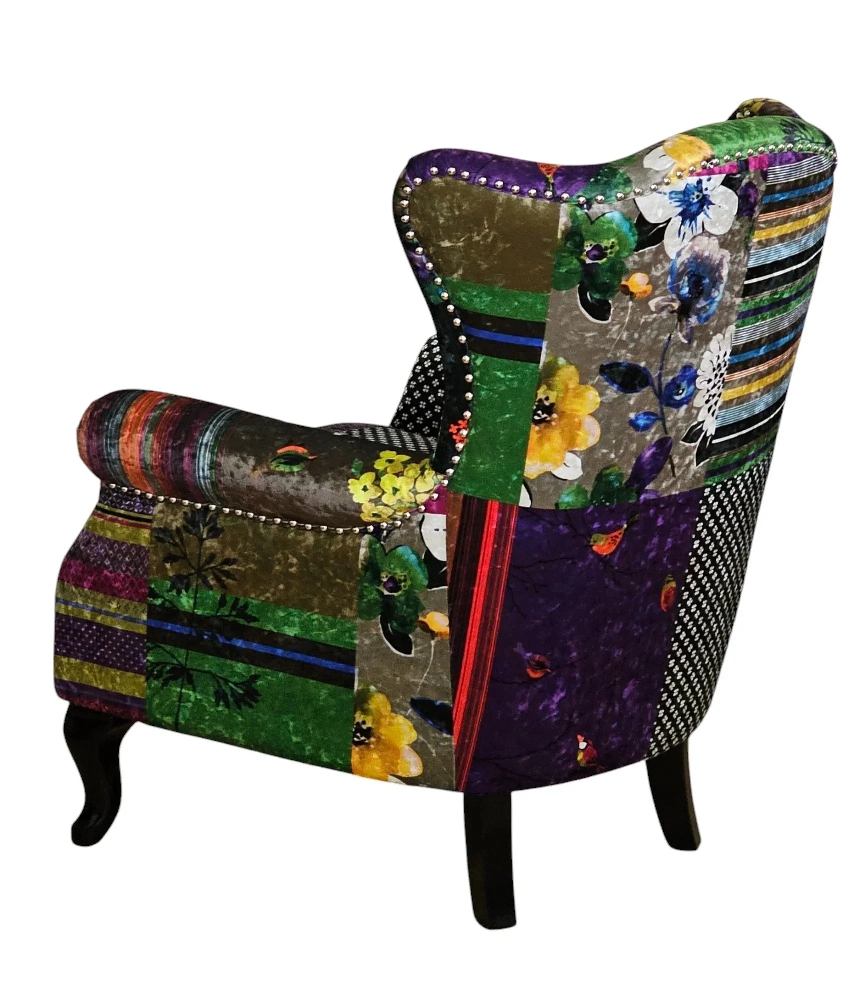 Paltrona Patchwork Wingback Armchair at online8 furniture store Auckland