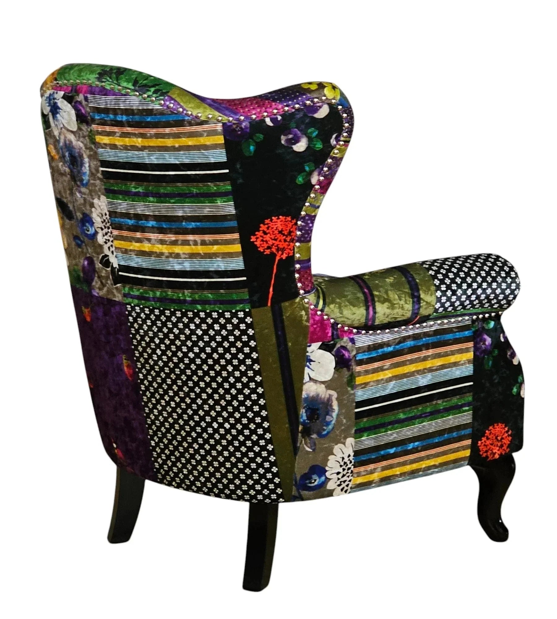 Paltrona Patchwork Wingback Armchair at online8 furniture store Auckland