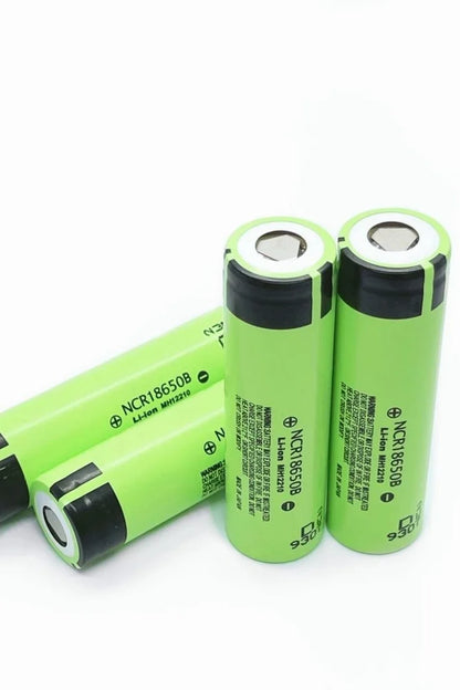 18650 Rechargeable Battery Power Flat Top 6PCS