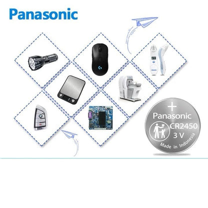 Watch Batteries for Panasonic CR2450 (5 Pack)