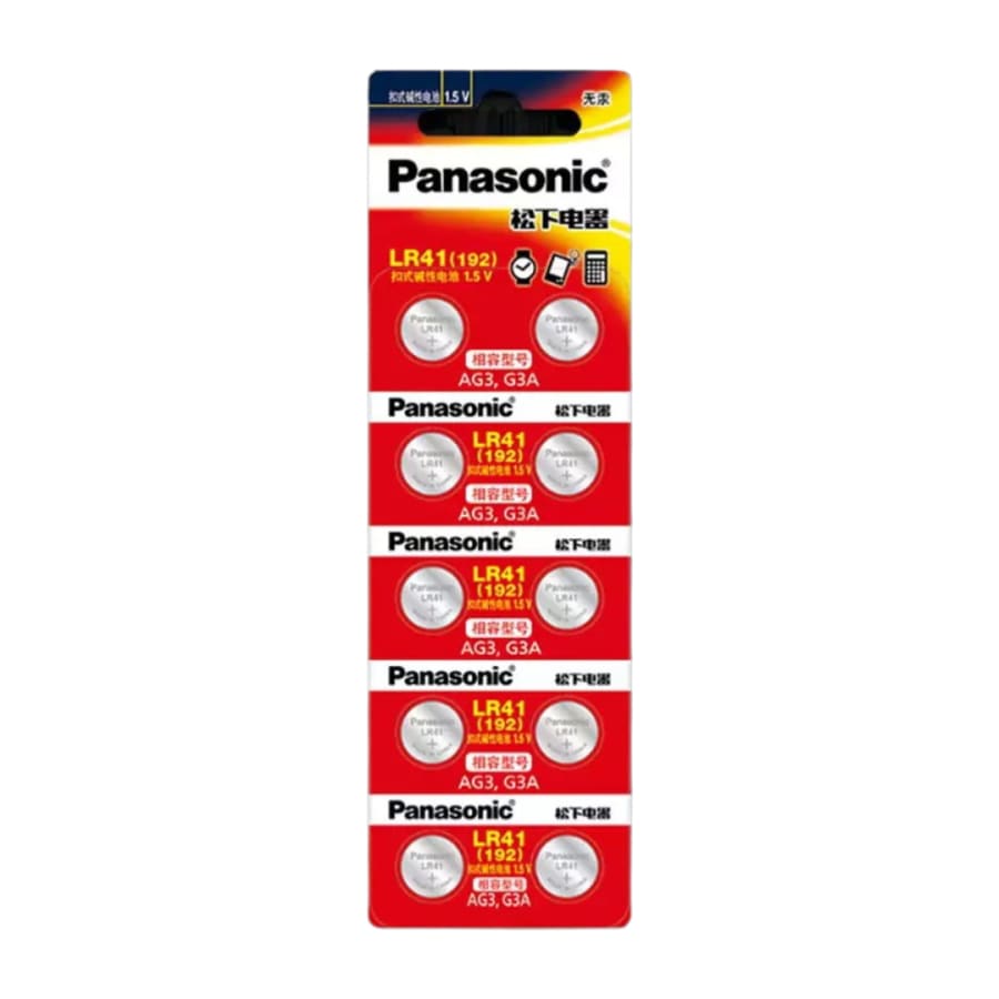 Panasonic LR41 / 192 Watch Batteries (10 Pack)