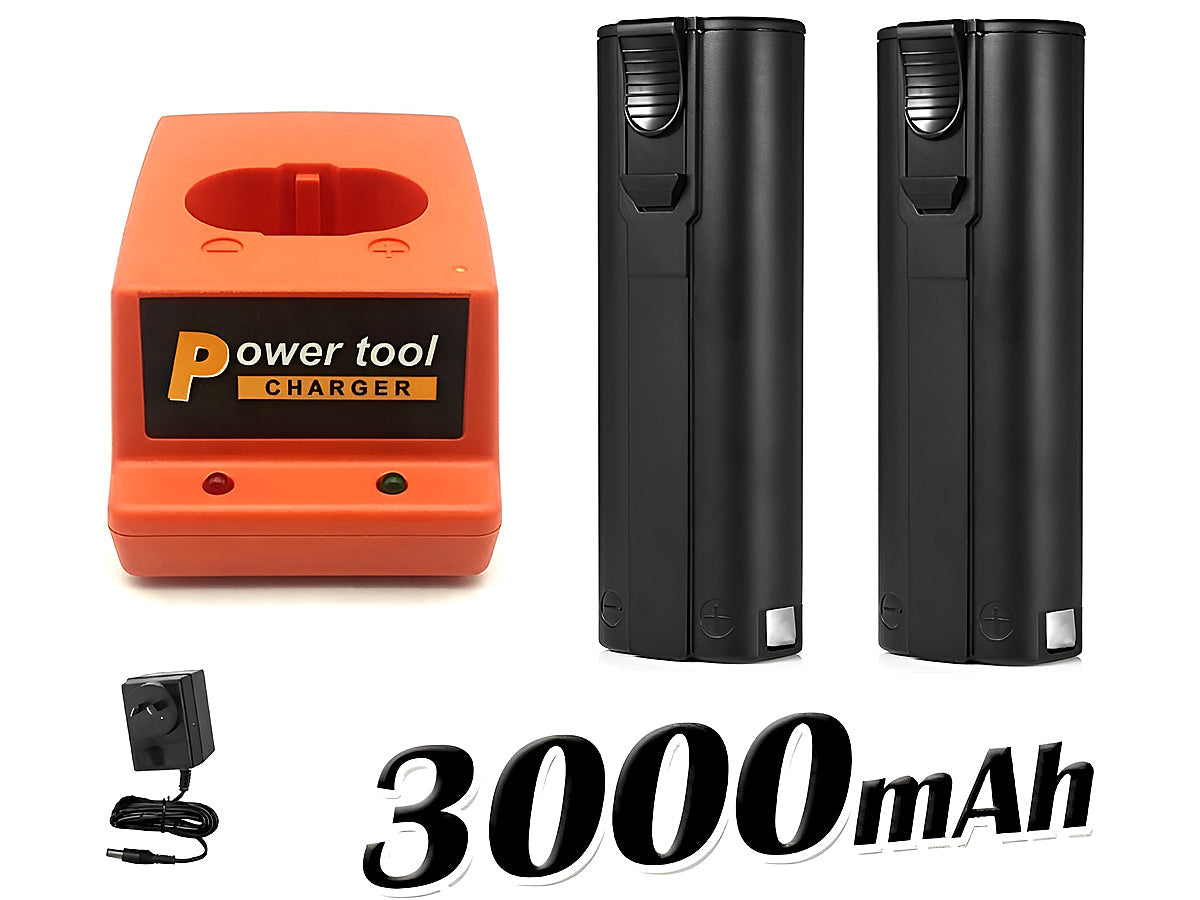 Paslode Battery Charger with 2 Paslode Battery 3AH