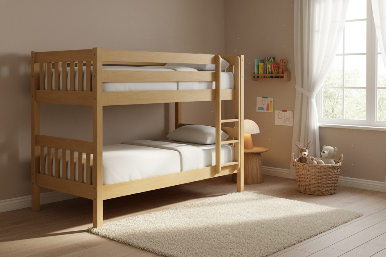 Peri Bunk Bed - Light Oak | NZ Made