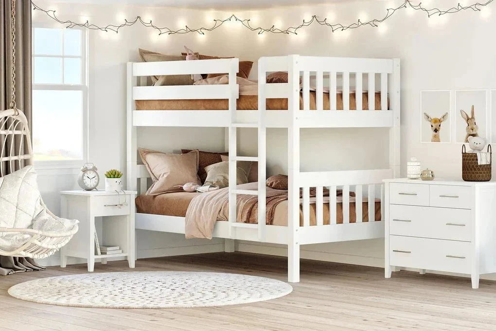 Peri Bunk Bed - White | NZ Made at online8 furniture store Auckland