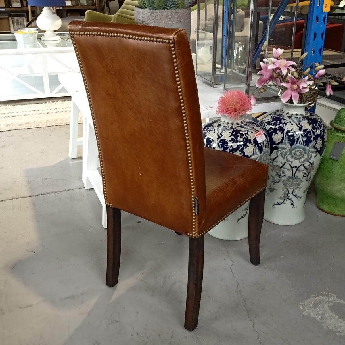 Philadelphia Dining Chair - Vintage Cigar at online8 furniture store Auckland