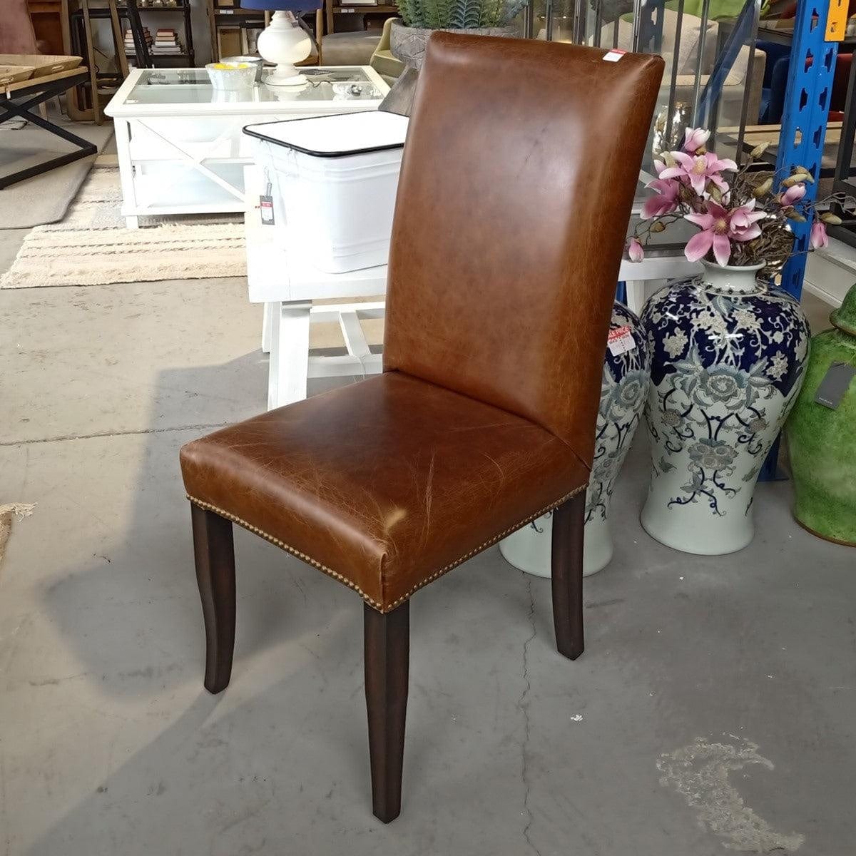 Philadelphia Dining Chair - Vintage Cigar at online8 furniture store Auckland