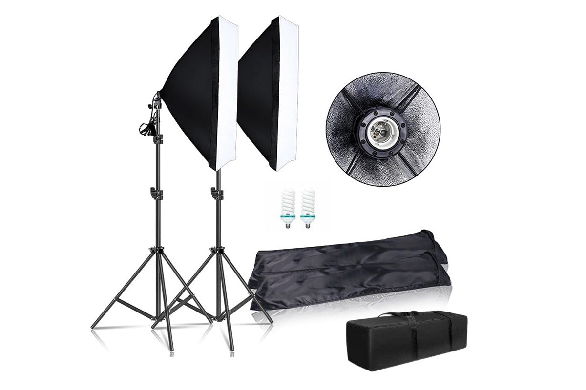 Softbox Lighting Kit Professional Studio Photography Light Kit