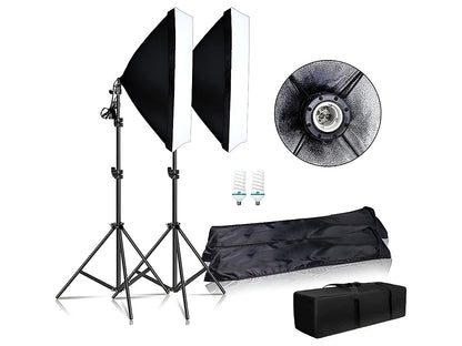 Softbox Lighting Kit Professional Studio Photography Light Kit