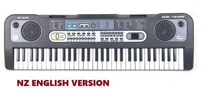 Keyboard Piano with Piano Music and Piano Stand