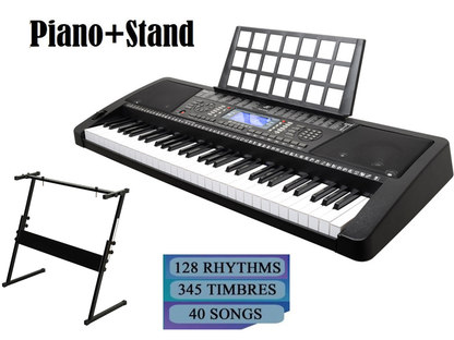 61 Key Electronic Piano Keyboard and Piano Stand
