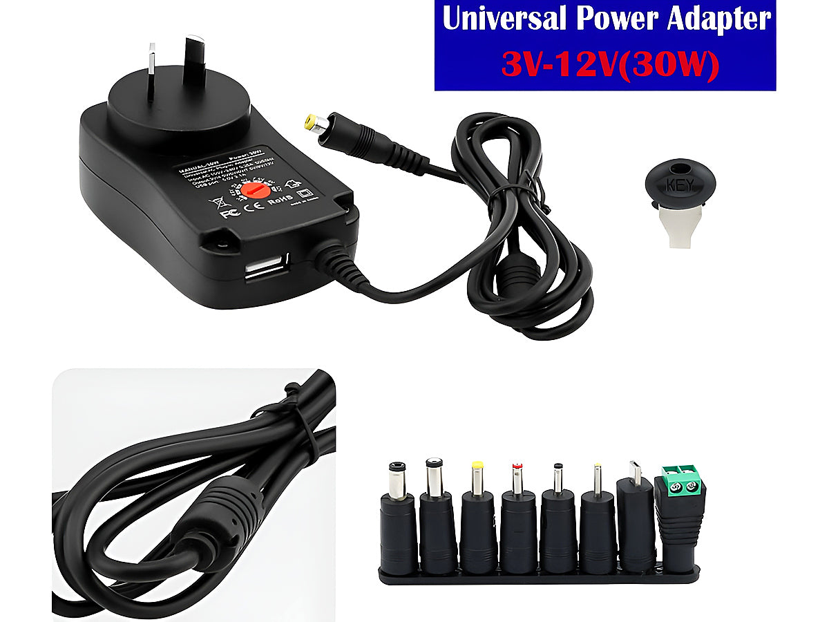 30W Power Supply Universal Multi Voltage Power Supply AC/DC