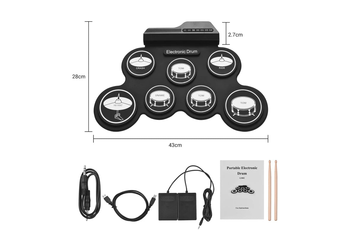 Electronic Roll Up Drum Kit
