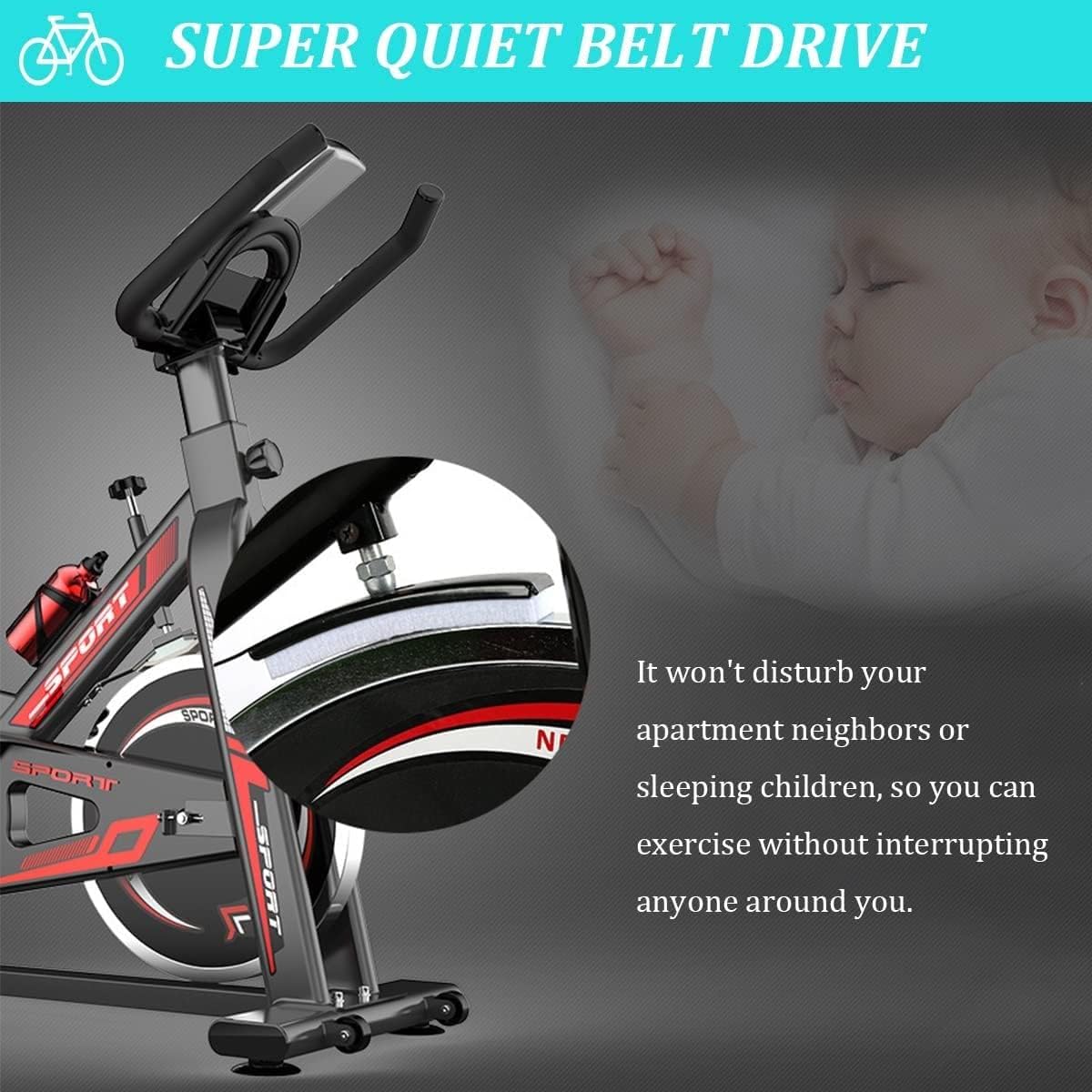 Exercise Bike for Home & Gym Spinning Bicycle