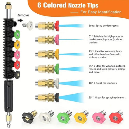 10PCS Pressure Washer Extension Wand Set