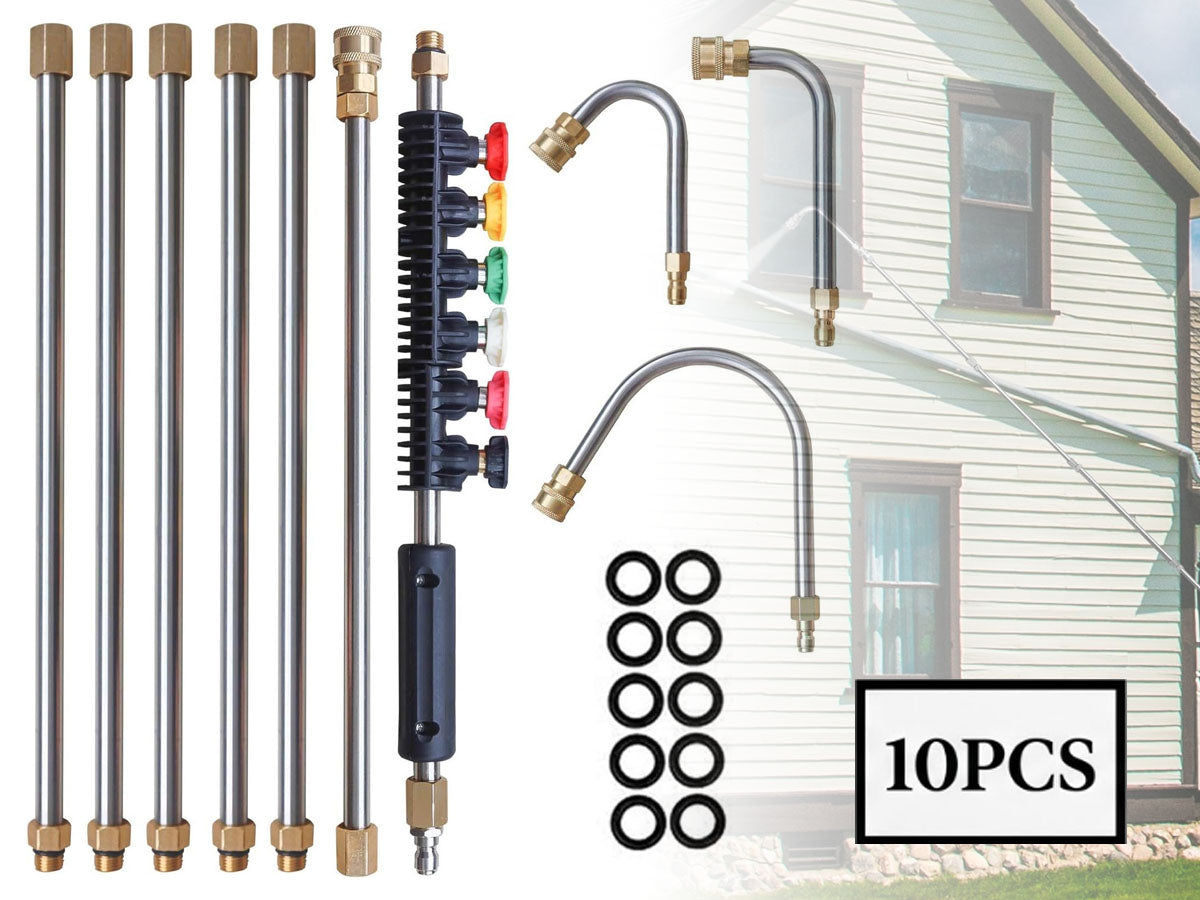 10PCS Pressure Washer Extension Wand Set