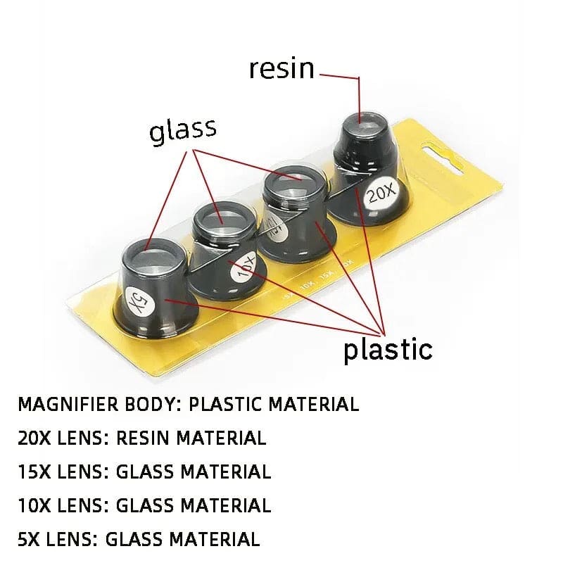 Precision Magnifying Glass Set (x4)