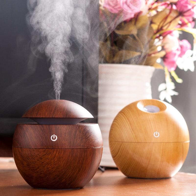 Ultrasonic Aroma Wood Colour Humidifier