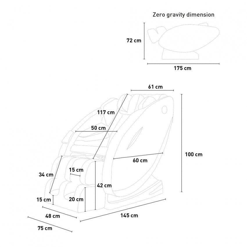 Massage Chair Full Body Zero Gravity Shiatsu