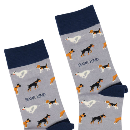 Save the Purple Dog Bamboo Socks