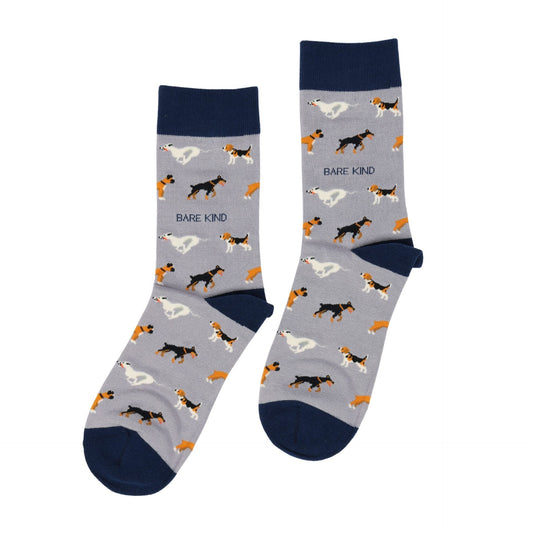 Save the Purple Dog Bamboo Socks