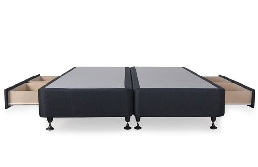 Queen Bed base With 4 Drawers - Split Base NZ Made at online8 furniture store Auckland