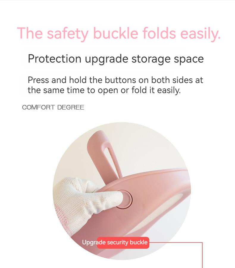 3 in 1 Foldable Baby Bath Tub & Bath Seats -Pink