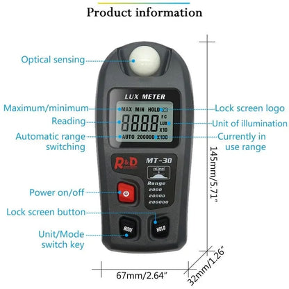 Digital Lux Meter - MT30