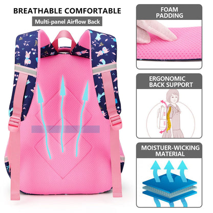 Girls School Bags & Kids Backpack - Rabbit