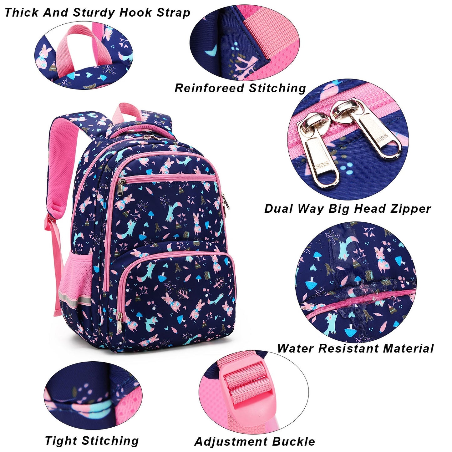 Girls School Bags & Kids Backpack - Rabbit