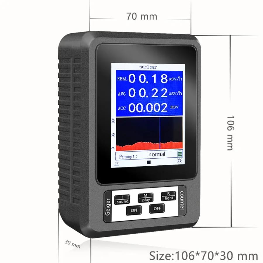 Radiation Detector Geiger Counter - Real-time Mean Cumulative - XR1