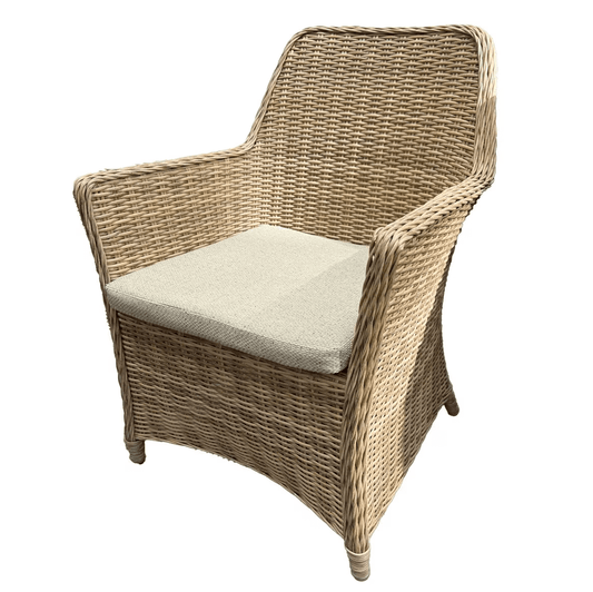 Raffles Outdoor Dining Chair - Natural at online8 furniture store Auckland