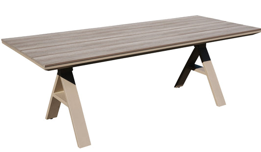 Raffles Outdoor Dining Table - Natural 2200 at online8 furniture store Auckland