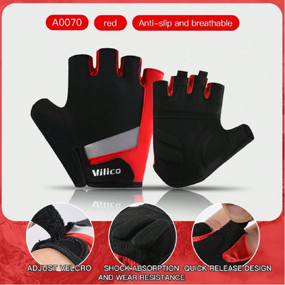 Half-Finger Cycling Gloves – Breathable Sun Protection TJ6268