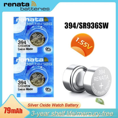 Renata 394 / SR936SW Watch Batteries (2 Pack)