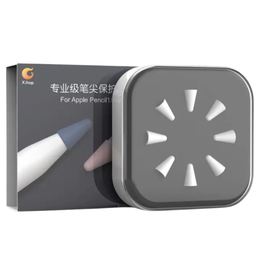 Replacement Apple Pencil Tip Cover 8 Pack (1st & 2nd Generation) (White)